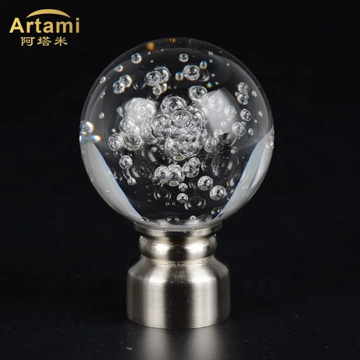 Китай производитель Железный стальной шар стеклянные финики для штор стержней