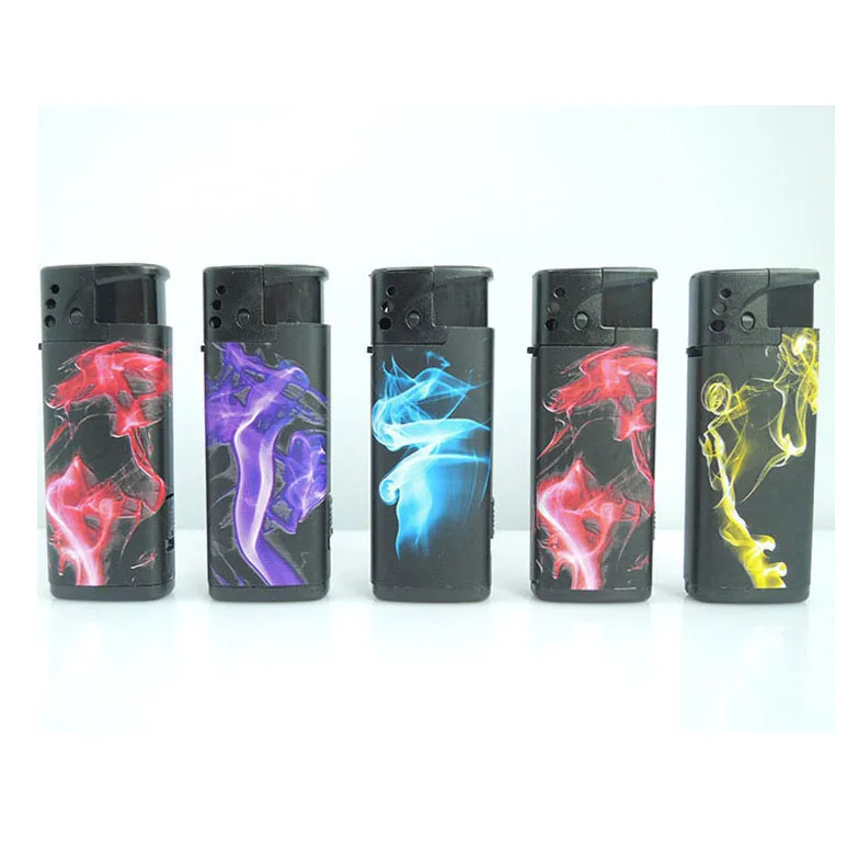 Hot sale wrap picture jet flame cigarette lighter with bottom torch