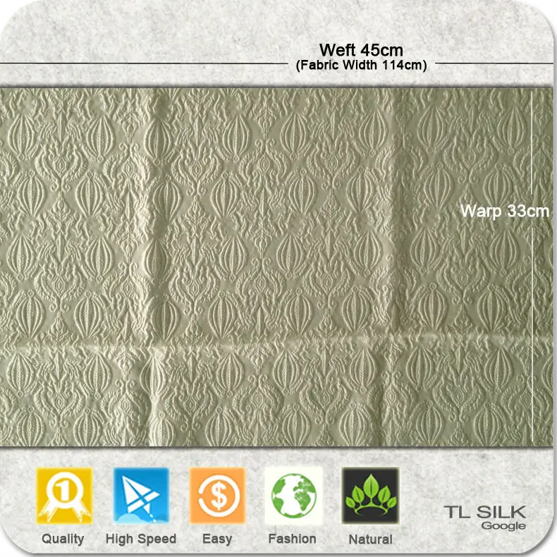 Fashion Silk Jackard Metallic Lurex Fabric