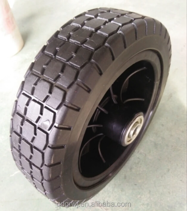 8 inch semi pneumatic wheel toy plastic wagon wheel with bearing