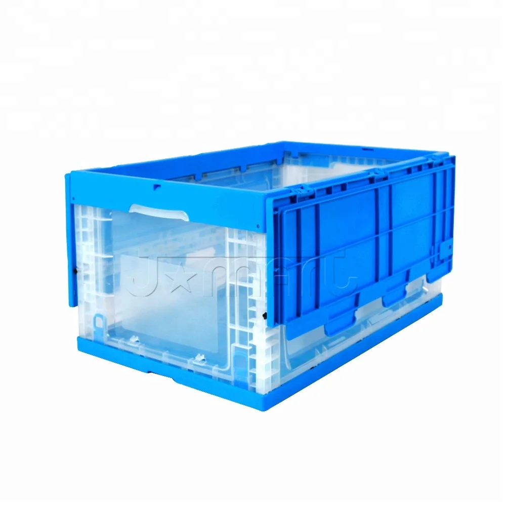 Stackable Foldable Basket Collapsible Storage Box With Lid