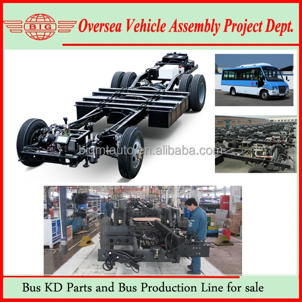 Hengtong City Bus Front Diesel Engine Chassis