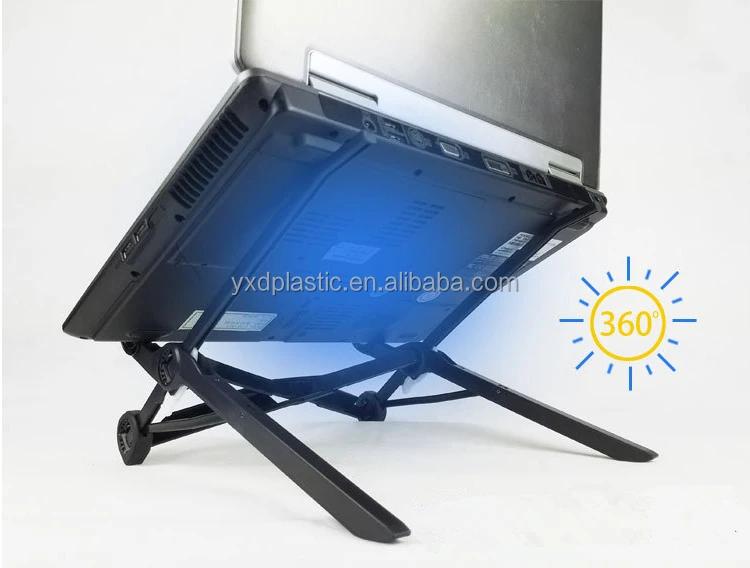 Ergonomic Foldable Portable Plastic Vertical Laptop Stand Adjustable Table for Computer Desk for School Use