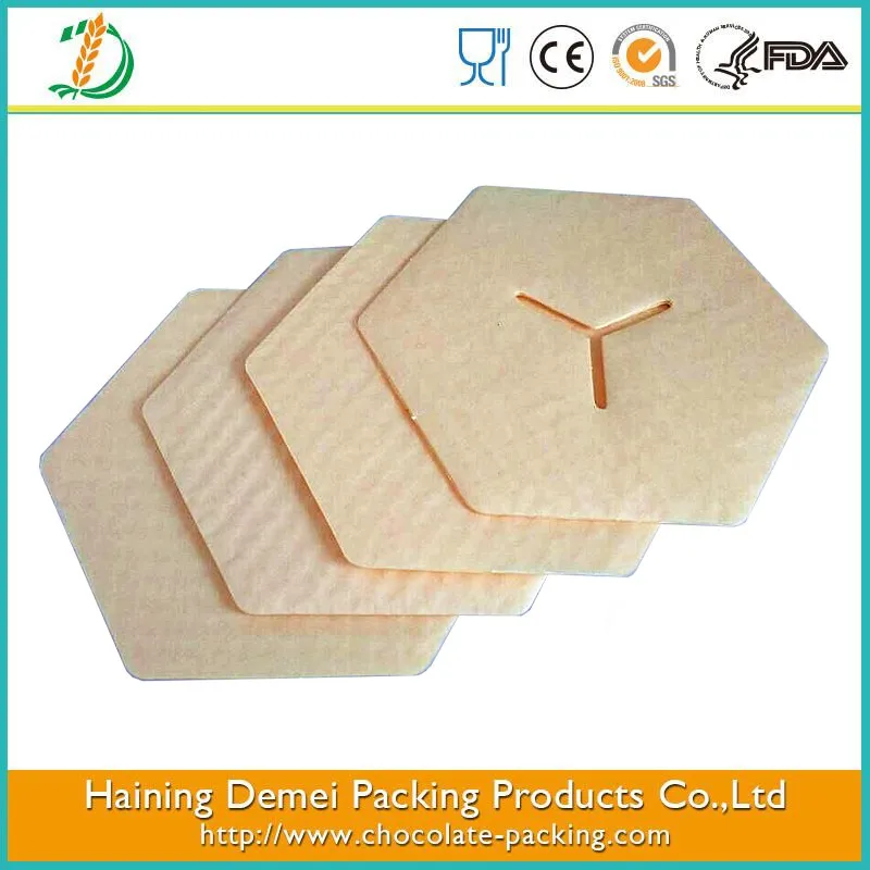 
hot sale chocolate paper cushion pads with creative shape 