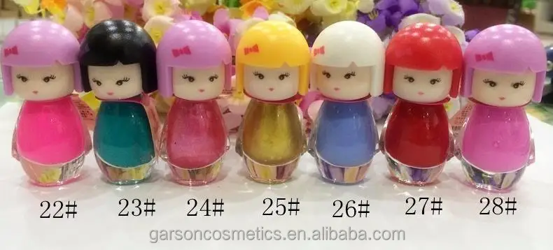 OEM GARSON private label cute doll shape kids nail polish