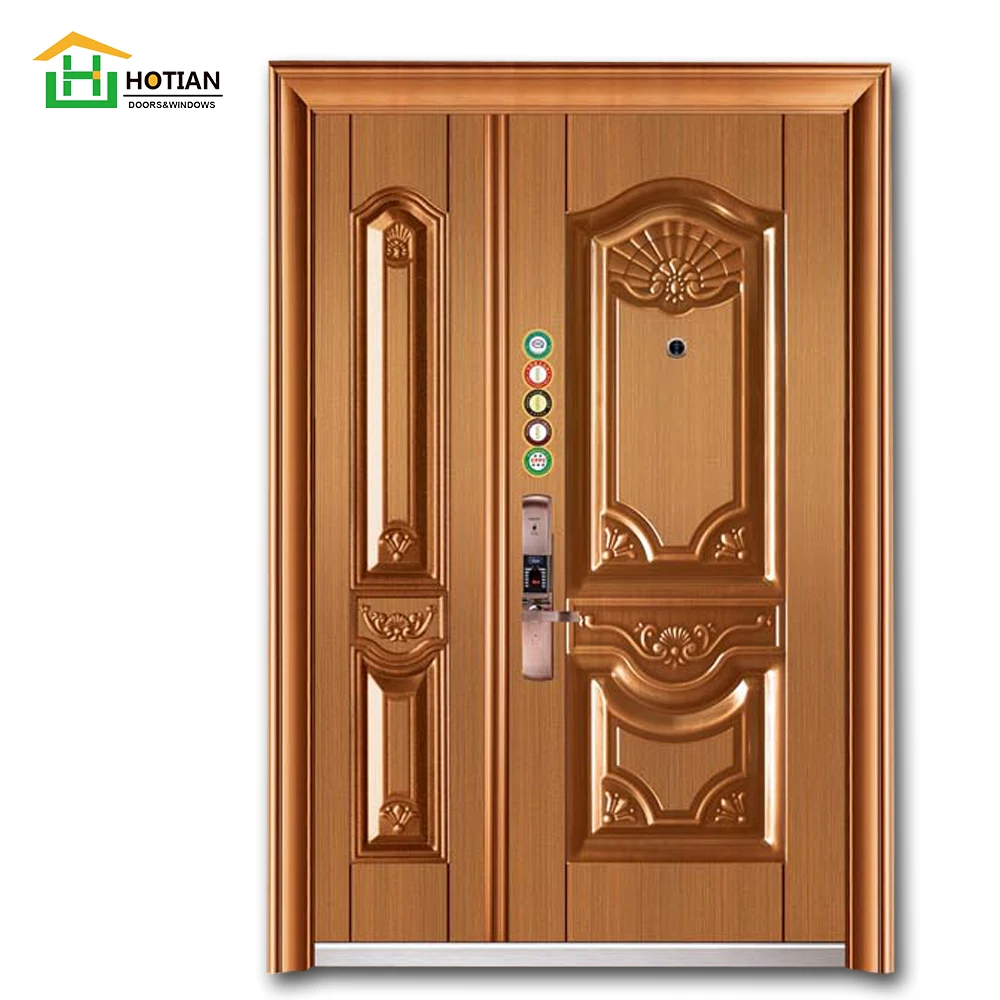 2018 американский стиль, корпус из нержавеющей стали, вилла, кованая железная однодверная и полузащитная стальная дверь