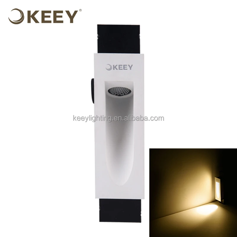2021 keey hot sale rectangle stairs wall light indoor led 3w white stair lights led step L3144