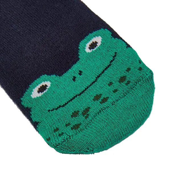 Kids Plush Soft Fluffy Warm Cozy Furry Lined Slipper Sleep Socks with Frog Heads