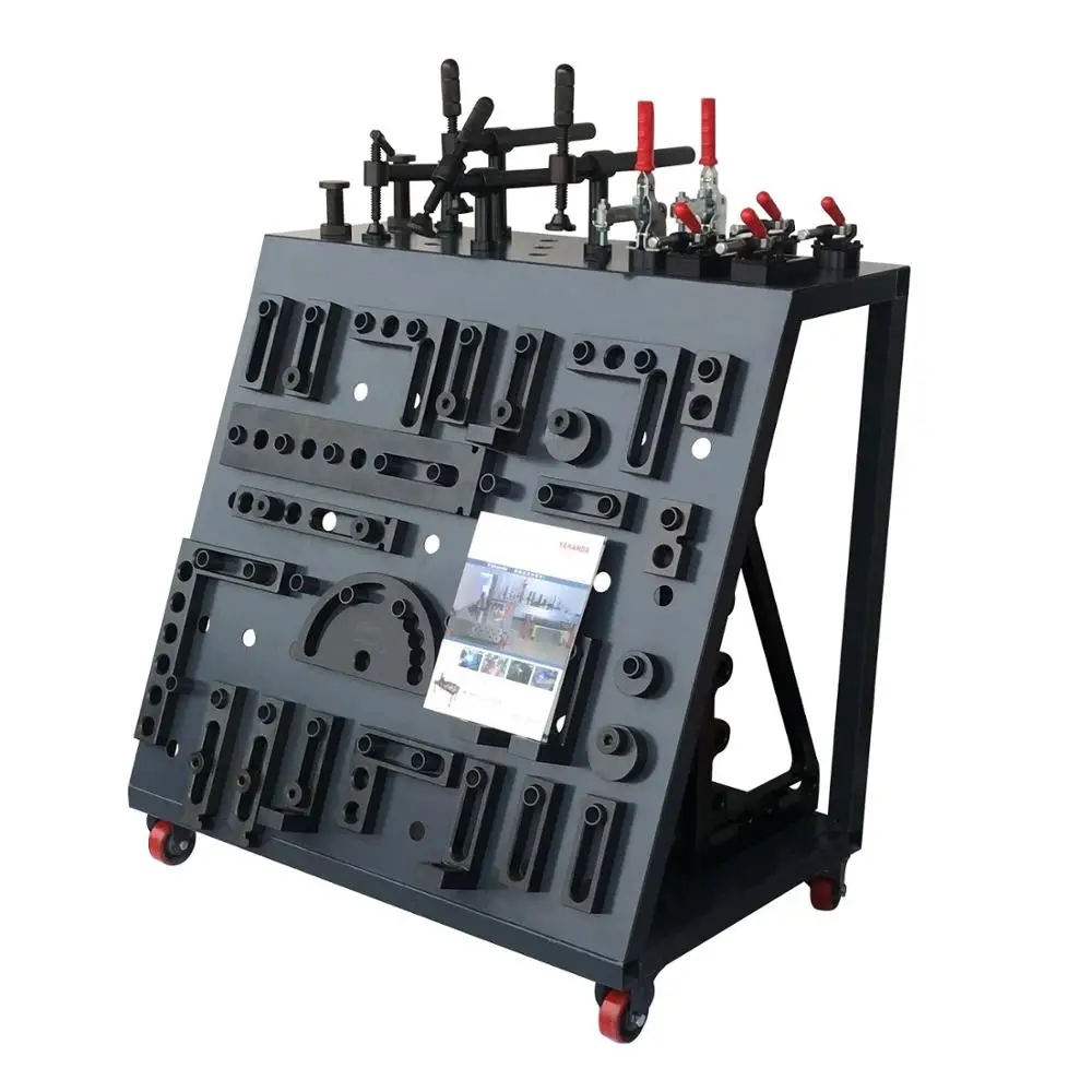 Vertical toggle clamp with adaptor and countersunk screw for 3D/2D Welding Table