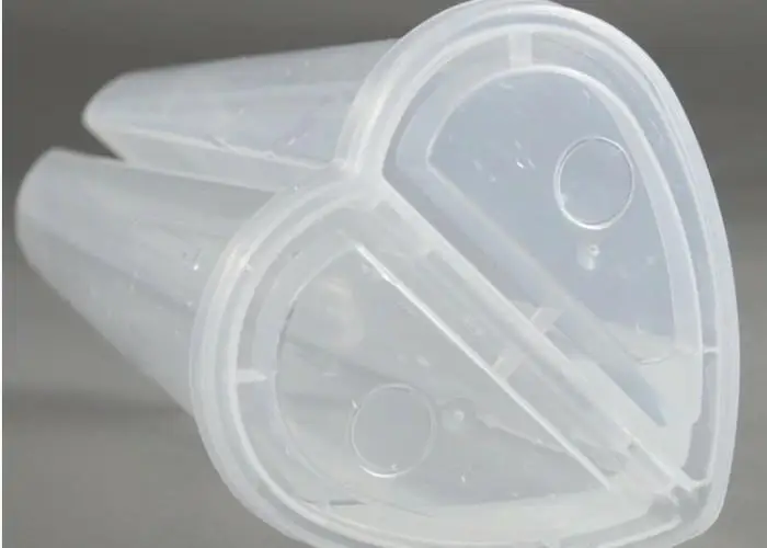 700ml heart shape double enjoy bubble tea cup plastic disposable twins split cup