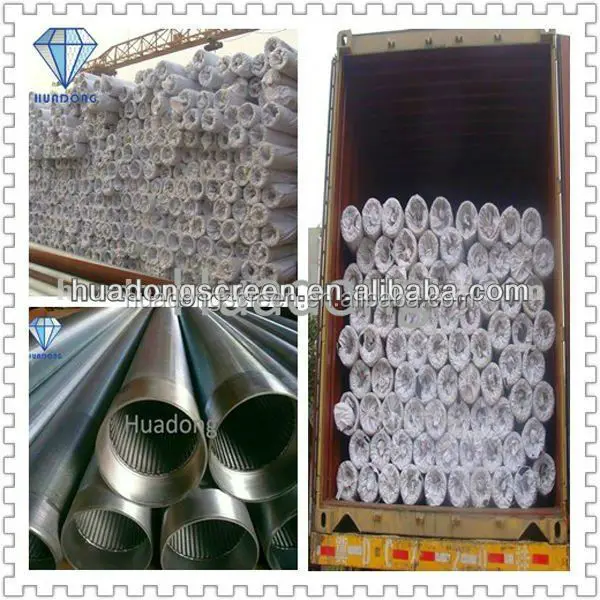 SS304,316 wire wrapped well drilling water pipe strainer filter(factory)