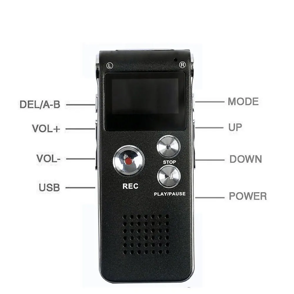 Voice Activated Rechargeable Multifunctional MP3 Music Player Dictaphone