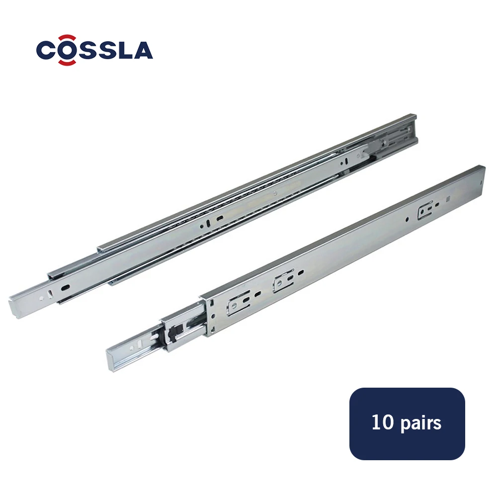 Full Extension Soft Close Side Mount Drawer Slide Rail Guide