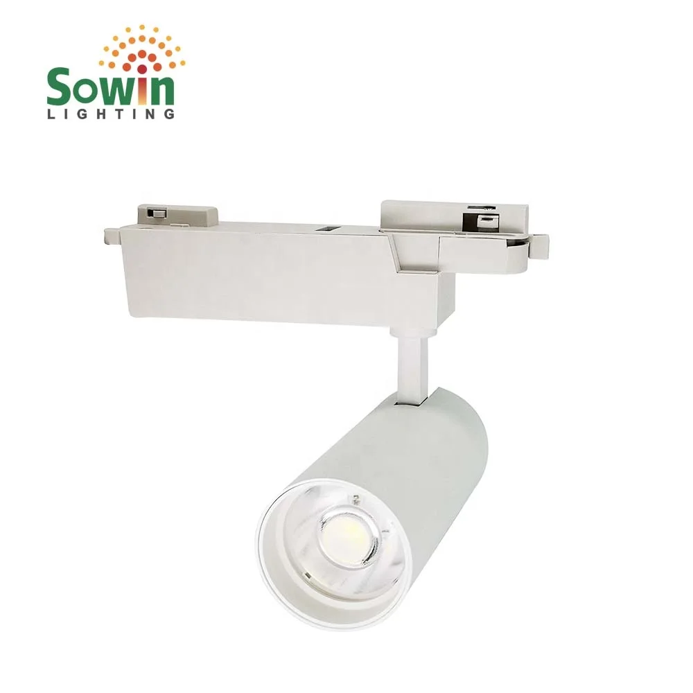 
led cob black housing white body 35w led track light 15w 18w 24w 30w 3000k 4000k 6000k track lighting lamp 