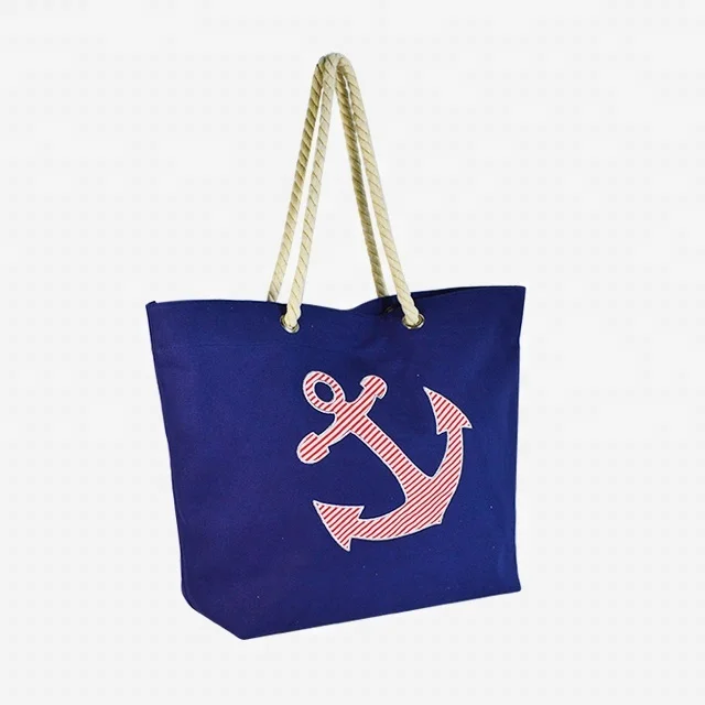 Large Canvas Purple Color Cotton Tote Bag Custom Printed