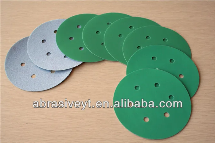 
 волк зеленый абразивный на липучке шлифовального диска  