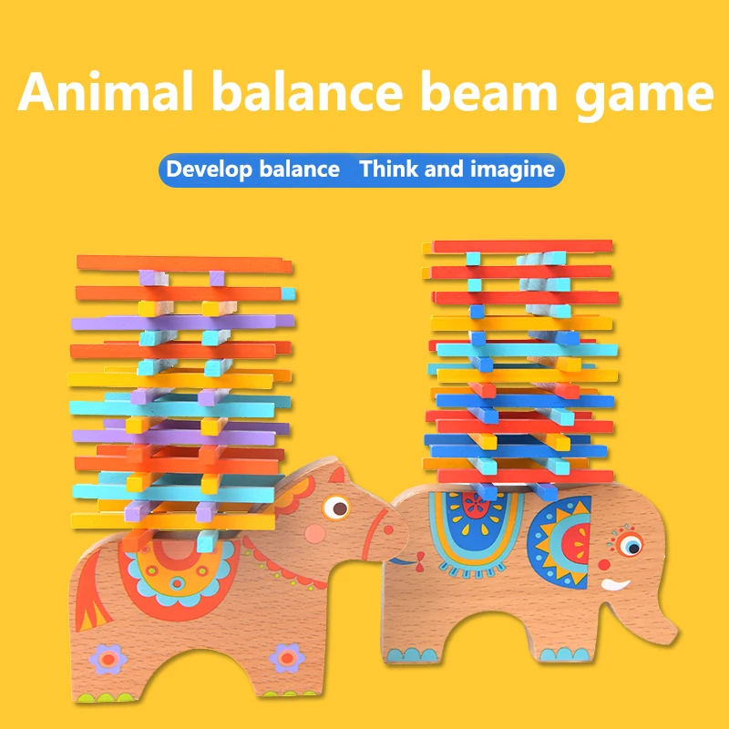 
Mideer Wooden balance beam toy,wooden toys educational,Children Learning Play Puzzle Games 