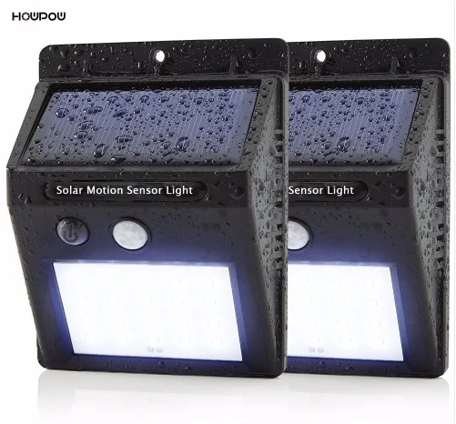 HOWPOW Waterproof 20 LED Solar Power PIR Motion Sensor LED Light for Outdoor Pathway Garden Wall