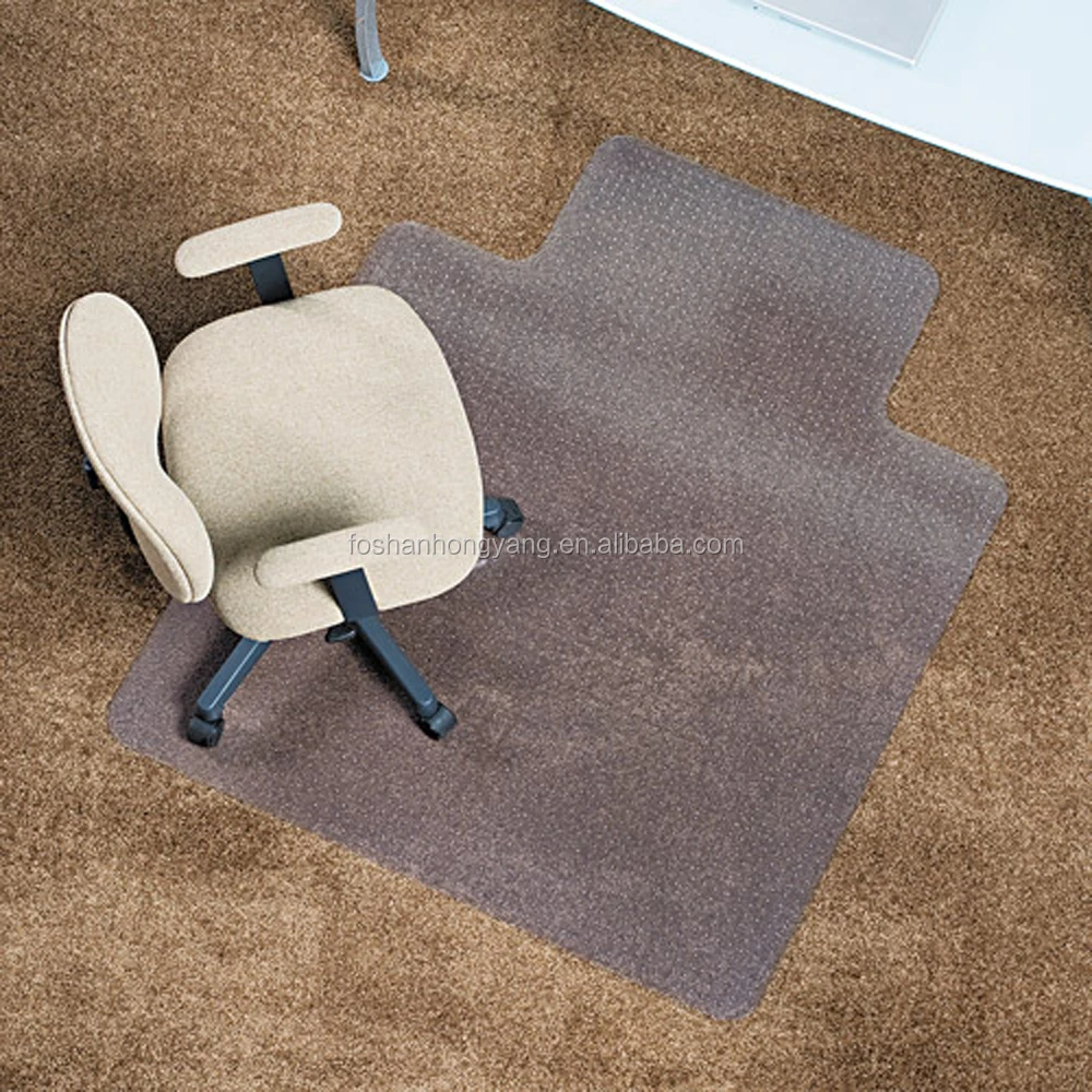 
Custom Transparent Studded Chair Floor Mat Waterproof For office 