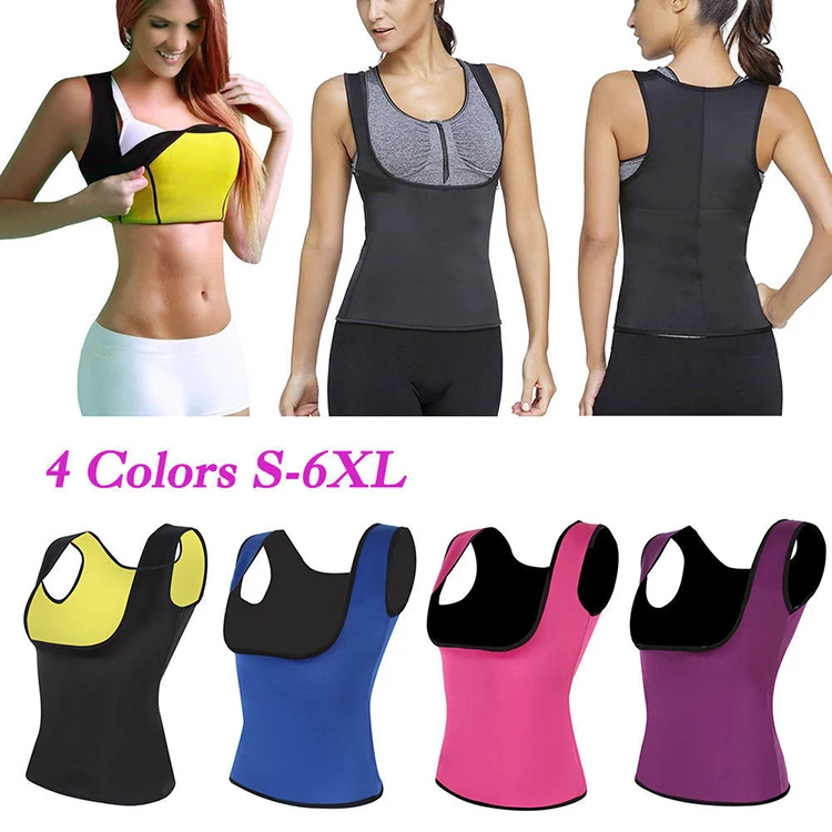 
Custom Logo Service Shaping Abdomen Control Slimming Jogging Neoprene Sauna Sweat Waist Trainer Vest Women Body Shaper 
