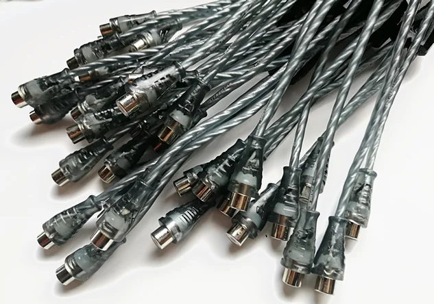 Автомобильный аудио 1 rca штекер на 2 rca гнездо Y разветвитель Кабель