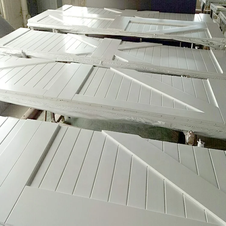 Modern design security wood garage door