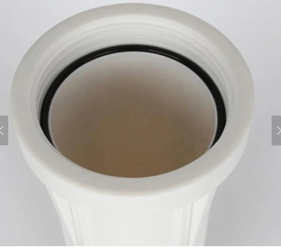 Белый пластиковый осадочный прозрачный корпус фильтра для воды 10 дюймов