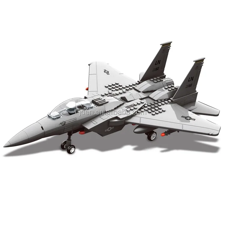 WANGE fashion design ABS plastic fighter model brick toys for boys