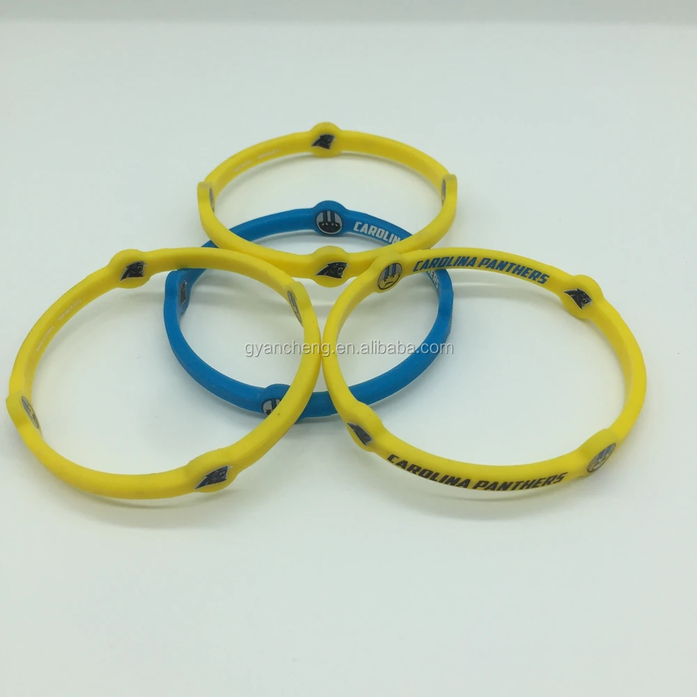 Печать логотипа Силиконовый Браслет Цвет Силиконовые Браслеты