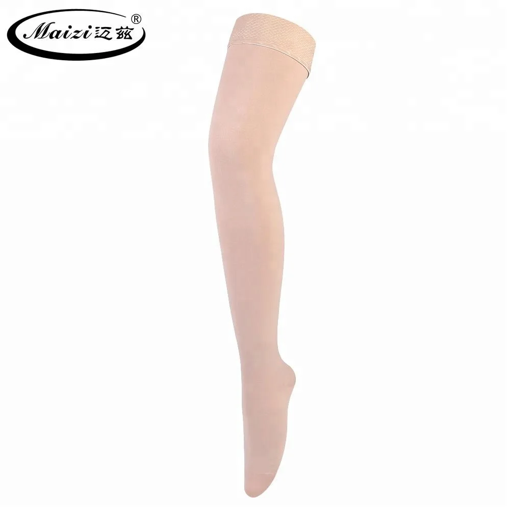 
Custom Medical grade Moderate 23 32 mmHg Unisex Close Toe Thigh High Compression Socks for Varicose Veins 