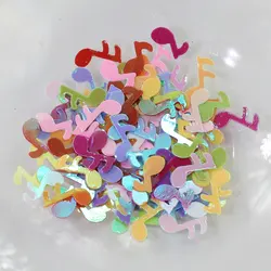 Wholesale Colorful Musical Note Shaped PVC Loose Sequins For Crafts Paillettes Nail Art manicure,wedding confetti, Kid Diy Acce