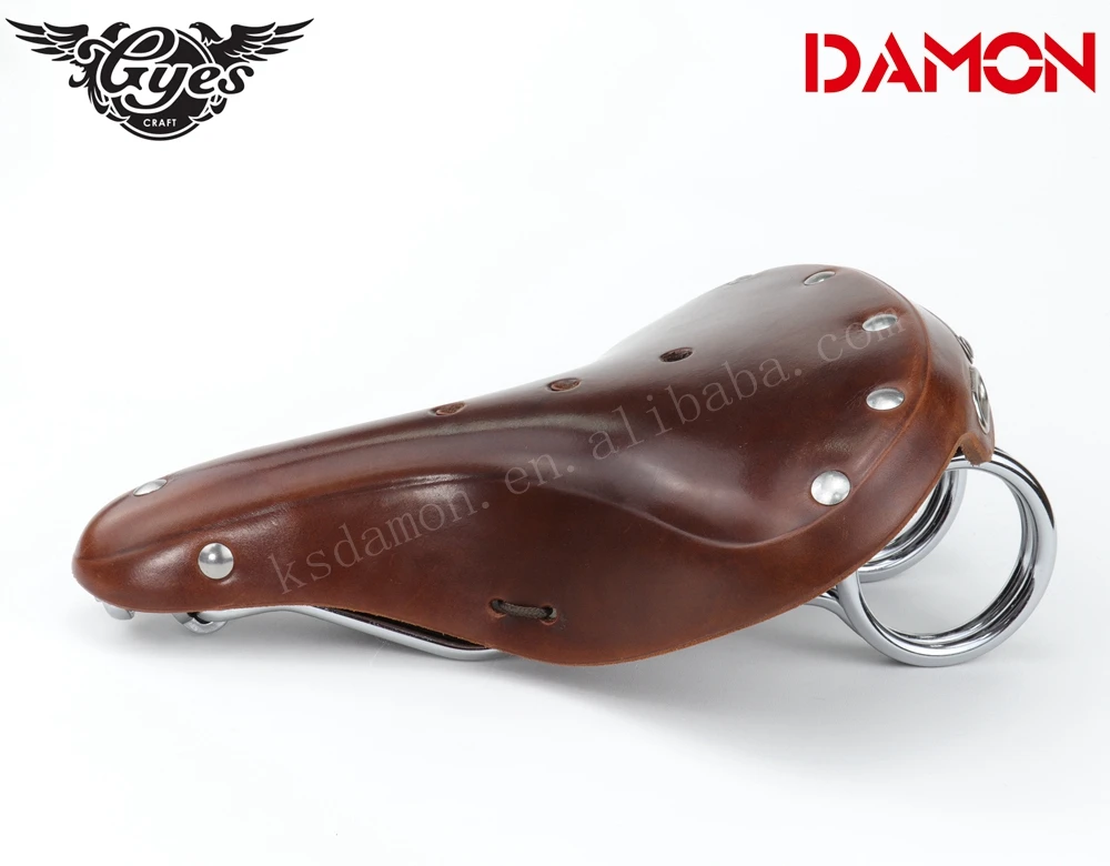 Gyes GS-14S широкое сиденье для горного велосипеда из бычьей кожи в стиле ретро