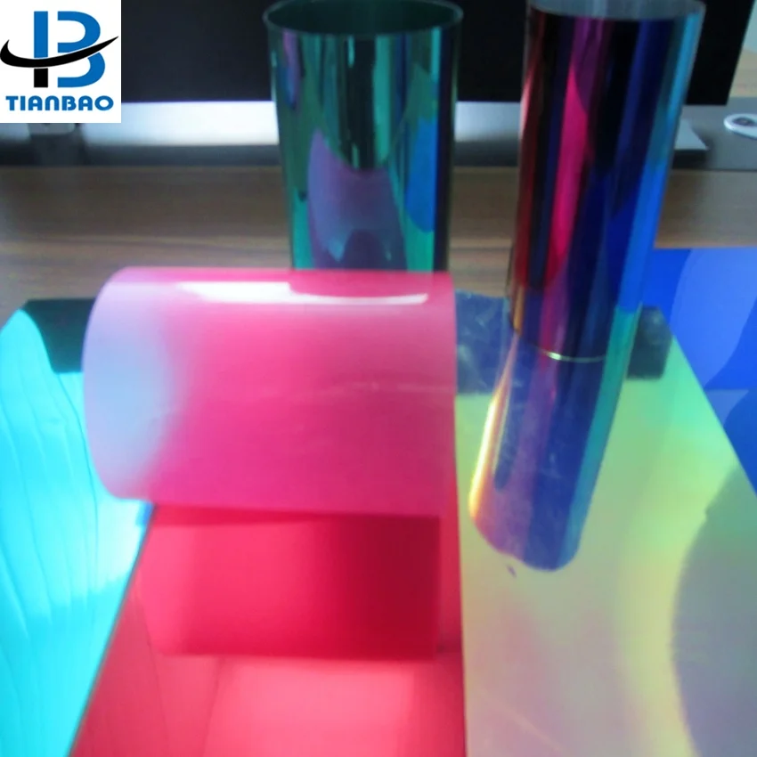 PET Plastic Sequins Film Roll For Embroidery