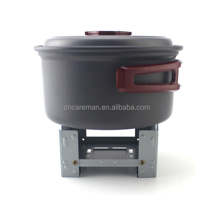 Portable Mini Emergency Stove, Ultralight Pocket Folding Solid Alcohol Wax Hexamine Block Stove Burner w/4pcs Solid Fuel Tablets