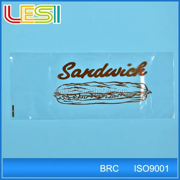 Принять Заказ Заказ и пакет сэндвич Хлеб Использовать пластиковые OPP мешок хлеба