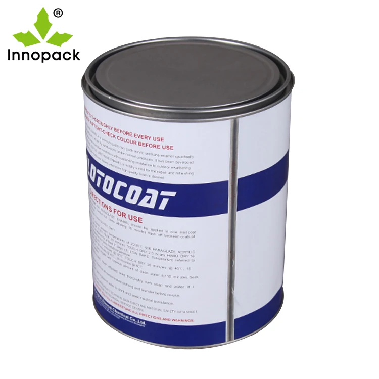 quart Empty Tin Cans for Paint Metal Tin Cans for Paint Tin with Handles and Lid Available