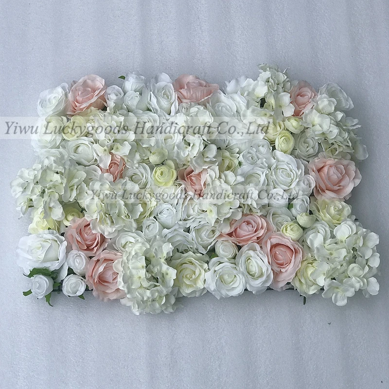 LFB1007 Luckygoods floral wall roll up high density artificial wedding banquet hanging flower wall on sale