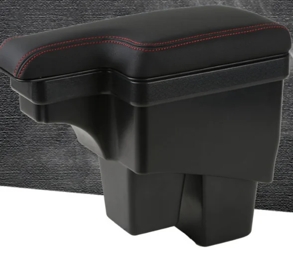 New design Armrest For 2009-2013 Honda Fit Jazz Center Console Storage Box Tray Leather