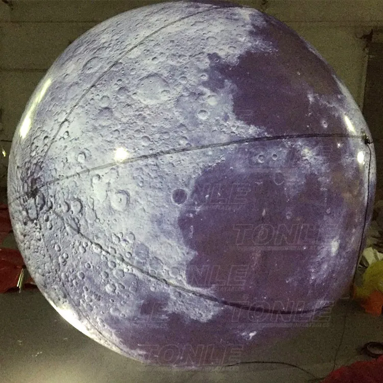3m Dia Giants inflatable moon balloon/ large LED Lighting inflatable moon decoration for stage event party