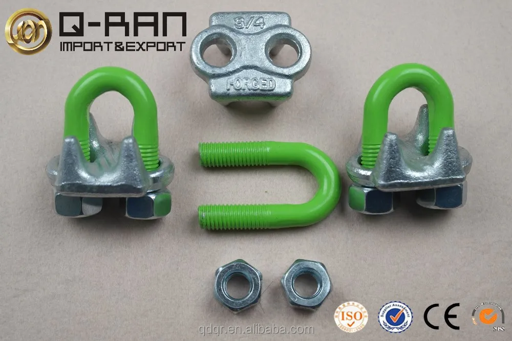 Drop Forged Galvanized Iron Wire Clip Adjustable Wire Rope Clamp