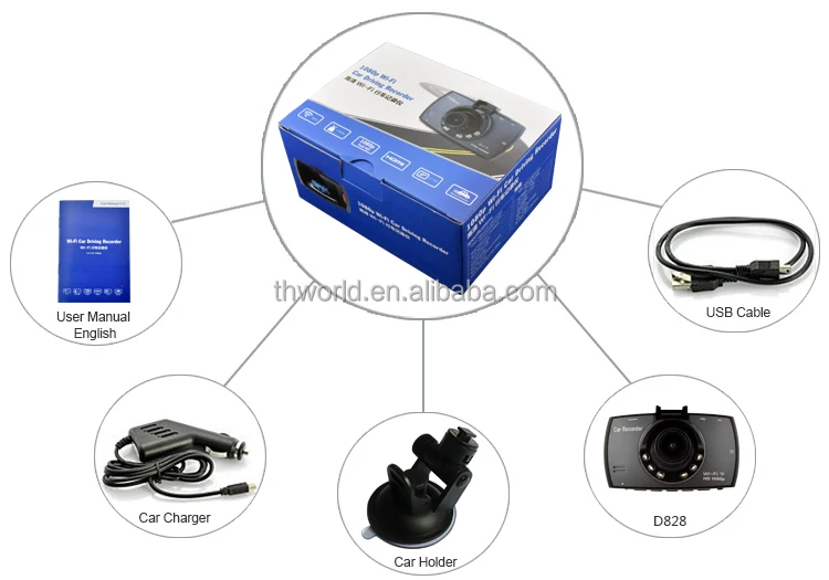 mini dvr D828 wifi ip camera with user manual fhd 1080p car camera dvr video recorder