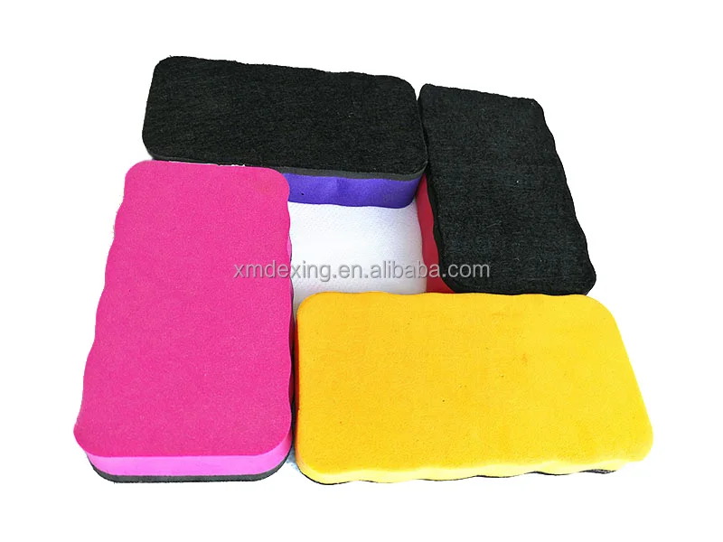 
Green, Red, Yellow, Blue, Purple Magnetic Whiteboard Dry Erasers, Whiteboard Erasers for Classroom, Home and Office 