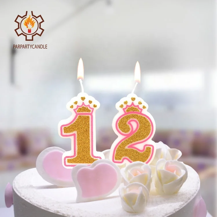 
Citronella Candle Making Supplies Happy Birthday Glitter Number Candle 