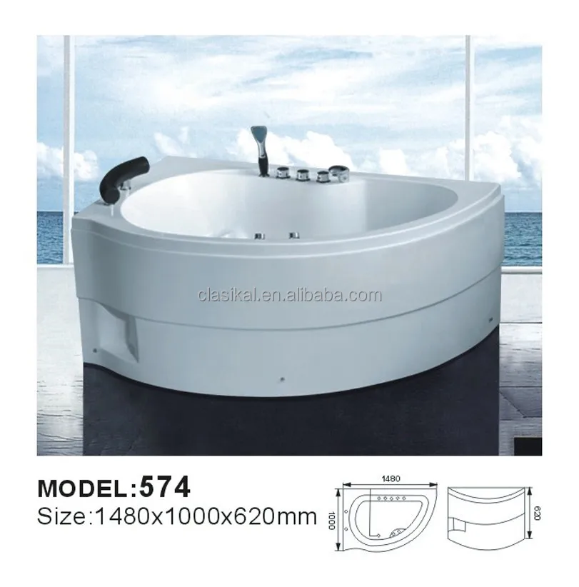 Portable Bathtub Freestanding Drainer Shenzhen Supplier Modern China Sex Massage Spa Hydromassage Adult White Design Hotel 1 Set