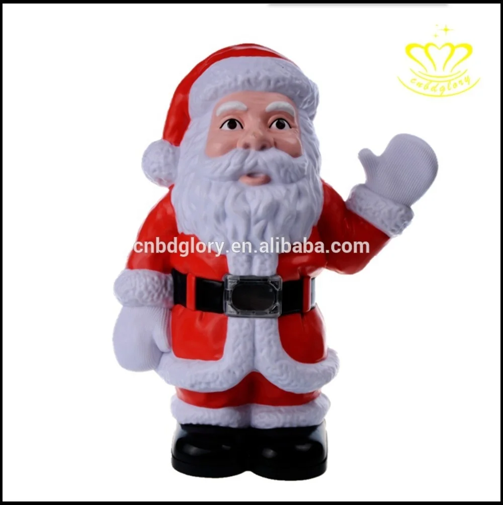 Outdoor garden Christmas ornament resin crafts art Sculpture Fiberglass Statue Santa Claus