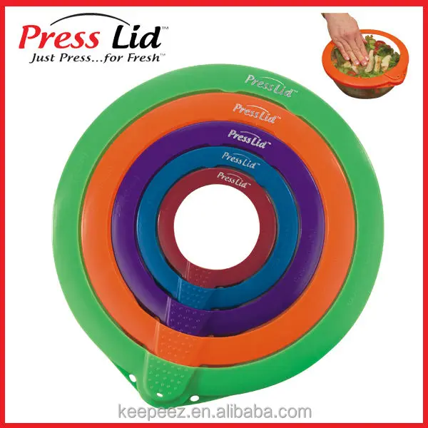 PressLid airtight vacuum lids tv 2019 innovative hot kitchenware products