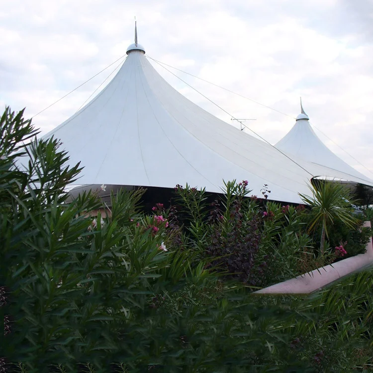 Customized White Architecture Tensile Membrane Building Structure Tent