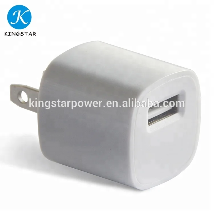 US plug 5V 1A mini mobile phone travel USB wall charger power adaptor