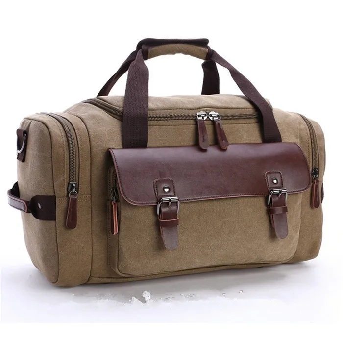 Wholesale Custom new big capacity canvas travel duffle storage bag in Shenzhen factory