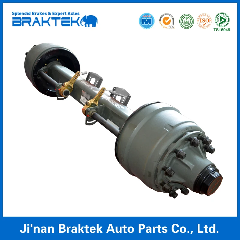 Heavy Duty Semi Trailer Spares Parts China Supplier 12T American Type Truck Trailer Axel